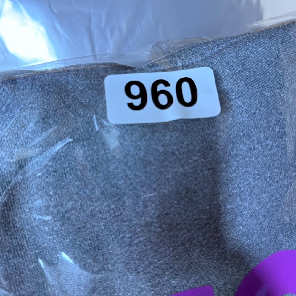 Nike Therma-FIT Hoodie Womens Medium Gray Purple Just Do It Raglan Sweatshirt - Picture 16 of 16